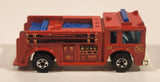 1982 Hot Wheels Fire Eater Red Fire Truck Die Cast Toy Car Vehicle - BW - Blue Lights