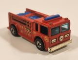 1982 Hot Wheels Fire Eater Red Fire Truck Die Cast Toy Car Vehicle - BW - Blue Lights