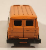 Chevy Van Super V Orange Die Cast Toy Car Vehicle