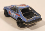 Vintage Majorette No. 220 Mustang SVO Blue 1/59 Scale Die Cast Toy Car Vehicle with Opening Hatch