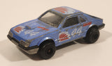 Vintage Majorette No. 220 Mustang SVO Blue 1/59 Scale Die Cast Toy Car Vehicle with Opening Hatch