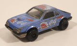 Vintage Majorette No. 220 Mustang SVO Blue 1/59 Scale Die Cast Toy Car Vehicle with Opening Hatch