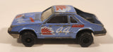 Vintage Majorette No. 220 Mustang SVO Blue 1/59 Scale Die Cast Toy Car Vehicle with Opening Hatch