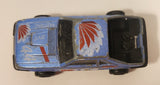 Vintage Majorette No. 220 Mustang SVO Blue 1/59 Scale Die Cast Toy Car Vehicle with Opening Hatch