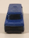 Vintage Unknown Brand Van Painted Blue Die Cast Toy Car Vehicle Made in Hong Kong