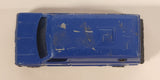 Vintage Unknown Brand Van Painted Blue Die Cast Toy Car Vehicle Made in Hong Kong