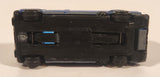 Vintage Unknown Brand Van Painted Blue Die Cast Toy Car Vehicle Made in Hong Kong