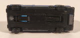 Vintage Unknown Brand Van Painted Blue Die Cast Toy Car Vehicle Made in Hong Kong