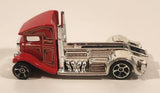 2014 Hot Wheels HW Off-Road: Stunt Circuit Fast-Bed Hauler Semi Truck Red Die Cast Toy Car Vehicle