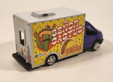 Uni Fortune RMZ City Senor Cactus Taco Food Truck Purple Pull Back Die Cast Toy Car Vehicle with Opening Doors
