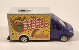 Uni Fortune RMZ City Senor Cactus Taco Food Truck Purple Pull Back Die Cast Toy Car Vehicle with Opening Doors