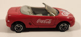 2000 Matchbox Coca Cola Coke Brand MGF 1.8i Convertible Red Die Cast Toy Car Vehicle