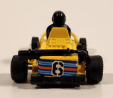 Go Kart Race Car #6 with Driver Yellow Pull Back Die Cast Toy Car Vehicle