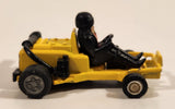 Go Kart Race Car #6 with Driver Yellow Pull Back Die Cast Toy Car Vehicle