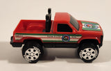 1988 Tonka Georgia Farms Pickup Truck Red Plastic Die Cast Toy Car Vehicle