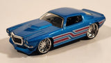 2007 Hot Wheels G-Machines: Flashback '70 Camaro Blue 1:50 Scale Die Cast Toy Car Vehicle
