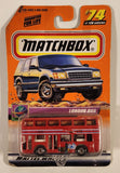 2000 Matchbox On Tour London Bus Red Die Cast Toy Car Vehicle New in Package