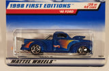 1998 Hot Wheels First Editions '40 Ford Truck Blue Die Cast Toy Car Vehicle New in Package