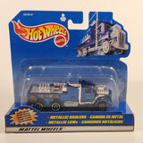 1999 Hot Wheels Arcotoys Special Edition Metallic Haulers Toys 'R Us Semi Truck Blue Die Cast Toy Car Vehicle New in Package