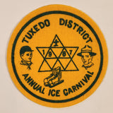 Vintage 1967 Scouts Canada Boy Scouts Tuxedo District Annual Ice Carnival Felt Fabric Patch