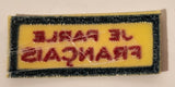 Je Parle Francais Embroidered Fabric Patch