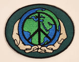 Scouts Canada 2007 Gifts of Peace Hands Holding Earth World Peace Embroidered Fabric Patch