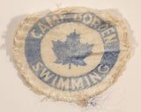 Rare Vintage Scouts Canada Boy Scouts Camp Borden Swimming Merit Badge Embroidered Fabric Patch
