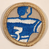 Scouts Canada Boy Scouts Team Sportsman Proficiency Football Player Merit Badge Embroidered Fabric Patch