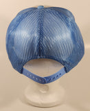 Vintage Penner Livestock Ltd. We'll Moo-ve Yours Coaldale, Alberta Light Blue and White Snapback Mesh Trucker Cap Hat