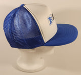 Vintage Investors Group Blue and White Snapback Mesh Trucker Cap Hat
