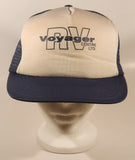 Vintage Voyager RV Centre Ltd. Black and White Snapback Mesh Trucker Cap Hat