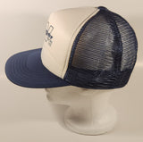 Vintage Voyager RV Centre Ltd. Black and White Snapback Mesh Trucker Cap Hat