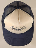 Vintage Voyager RV Centre Ltd. Black and White Snapback Mesh Trucker Cap Hat