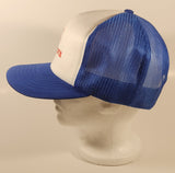 Vintage Dickson's Blue and White Snapback Mesh Trucker Cap Hat