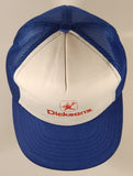 Vintage Dickson's Blue and White Snapback Mesh Trucker Cap Hat