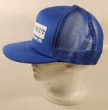Vintage Kaverit Steel and Crane Ltd. Dark Blue Snapback Mesh Trucker Cap Hat