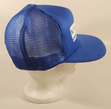 Vintage Kaverit Steel and Crane Ltd. Dark Blue Snapback Mesh Trucker Cap Hat