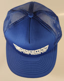 Vintage Kaverit Steel and Crane Ltd. Dark Blue Snapback Mesh Trucker Cap Hat