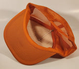 Vintage Goodall Rubber Company Orange and White Snapback Mesh Trucker Cap Hat