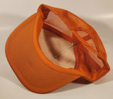 Vintage Goodall Rubber Company Orange and White Snapback Mesh Trucker Cap Hat