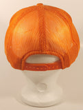 Vintage Goodall Rubber Company Orange and White Snapback Mesh Trucker Cap Hat
