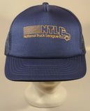 Vintage NTL National Truck League Black Snapback Mesh Trucker Cap Hat