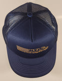 Vintage NTL National Truck League Black Snapback Mesh Trucker Cap Hat
