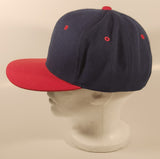 A.J.M. International Blank Black and Red Snapback Trucker Cap Hat
