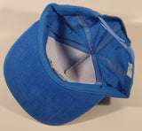 Vintage Skega Blue Corduroy Snapback Trucker Cap Hat