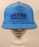 Vintage Skega Blue Corduroy Snapback Trucker Cap Hat