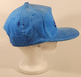 Vintage Skega Blue Corduroy Snapback Trucker Cap Hat