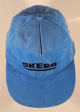Vintage Skega Blue Corduroy Snapback Trucker Cap Hat