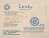 2000 Okee Dokee Sticker Co. NHL Montreal Canadiens Body Stickers (One Used)