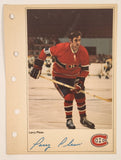 1971-72 Columbian NHL Action Players Montreal Canadiens Larry Pleau Jumbo Trading Card